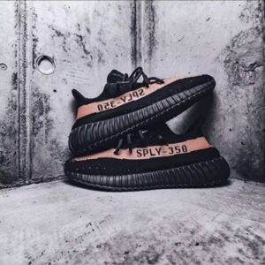 adidas YeezyBoost 350 V2 Black & Red Bred Fabric Sporty Comfort Low-Top Life Casual Shoes Unisex Black & Red - Schuhe