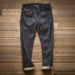 Men's Raw Cow Denim Jeans Denim Straight Heavyweight Dark - Herrenbekleidung | Technik & Gadgets