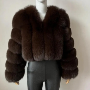 Women's Imitation Fox Fur Coat Thick Short Long Sleeve Imitation Fur Coat Coat - Damenbekleidung | Technik & Gadgets