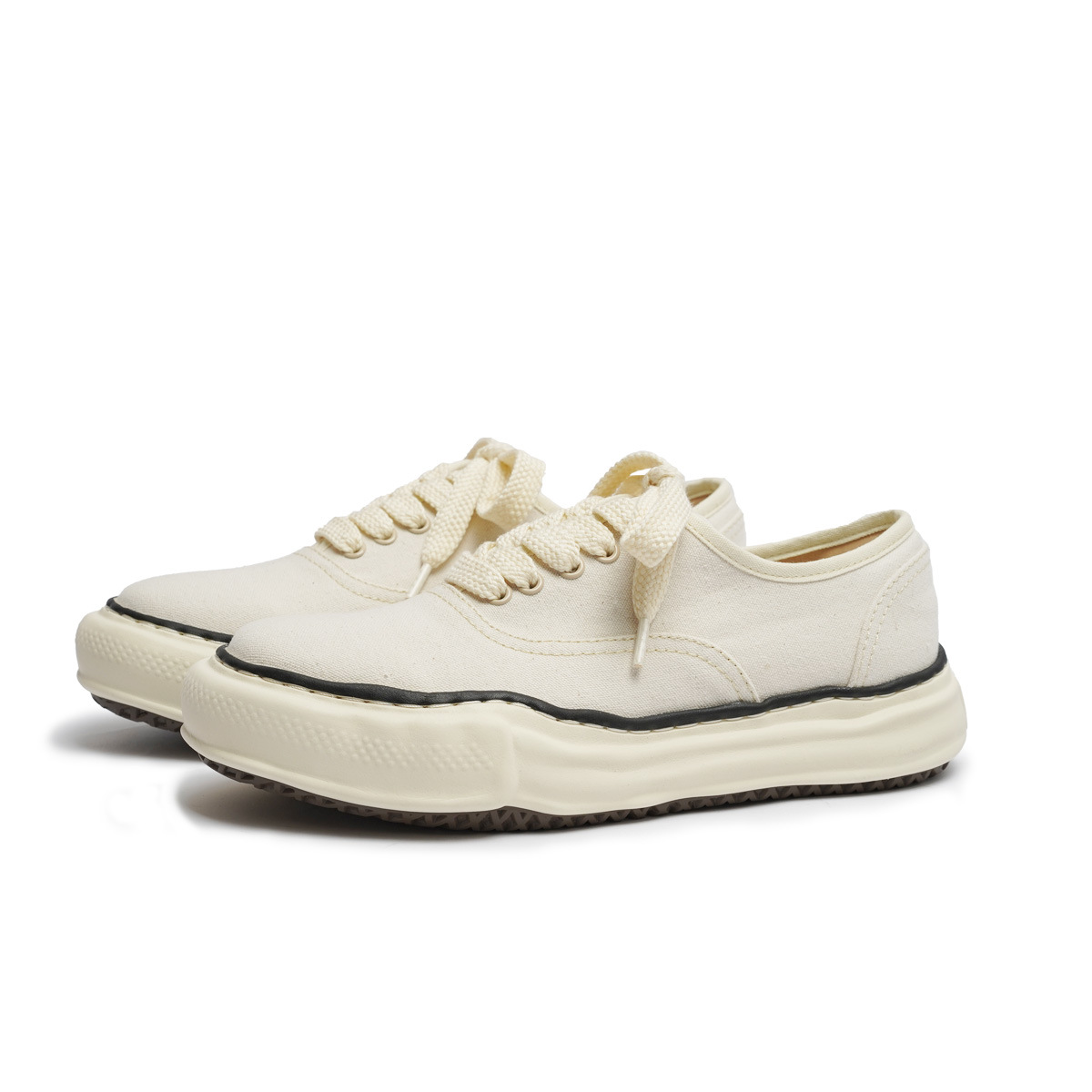 2025 New Canvas For Men And Women, SanNew Kangyu MMY Dissolution Thick Soled Low Cut Casual Board Shoes, White Shoes - Schuhe