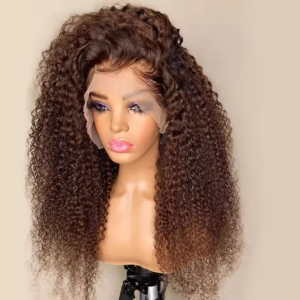 13X4 Lace Front Human Hair Wigs Pre Plucked Virgin Brazilian Hair Glueless Curly Wigs 180% Density for Woman - Haircare Pr...