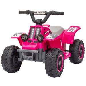 Elektrisches Quad Bike Für Kinder, Batteriebetrieben, Vorwärts/rückwärts, LED-Lichter, Rosa - Kinderkleidung