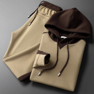 Men's Clothing 2024 Spring And Autumn New Sports Suit Men's Knitted Casual Hooded Cardigan 922 Jacket And 002 Sweatpants -...