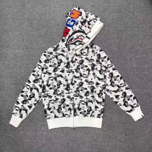 A BATHING APE ABC Camo Shark Full Zipper Double Layer Hoodie High Quality Pure Cotton Version SHARK FULL ZIP HOODIE MENS A...