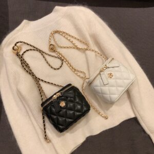 Light Luxury Brand Classic Camellia Lattice Chain Women's Bag Mini Shoulder Crossbody Tote Small Square Bag - Taschen