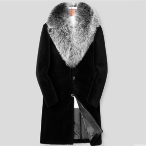 Men's Clothing Long Fur Coat Fox Fur Collar Fur Coat Thickened - Herrenbekleidung | Technik & Gadgets
