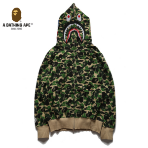A BATHING APE ABC CAMO High Quality Pure Cotton Version SHARK FULL ZIP HOODIE MENS AND WOMEN - Herrenbekleidung