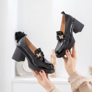 British Style Small For Women In Spring 2024, New Genuine Leather High Heel Loafers, Versatile Soles, Thick Heels, And - S...