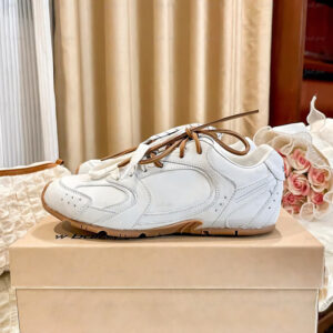 Rubbing And Aging Casual Sports All Leather Double Tone Shoelaces, MIU Home Forrest Gump German Training , Women's - Schuhe