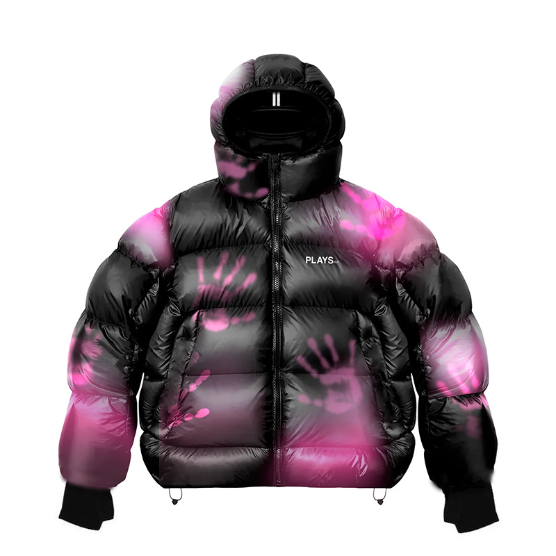 Russian Streetwear Double Hooded Jacket For Men & Women | Winter-Ready Cotton-Padded Coat With Face Mask