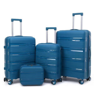 Luggage & Travel Bags Special Supply PP Zipper Box Spot Set Three Sets Of Four Trolley Case Color Matching Sinking Lock Ex...