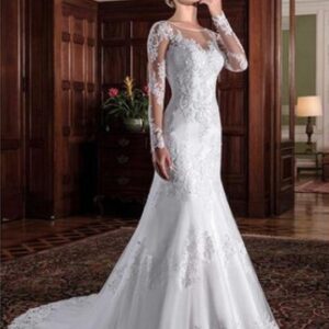 Women's Sexy Backless Fishtail Skirt Water-soluble Lace White Tail Wedding Dress - Damenbekleidung | Technik & Gadgets