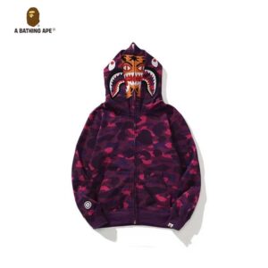 A BATHING APE WGM High Quality Pure Cotton Version SHARK FULL ZIP HOODIE MENS AND WOMEN - Herrenbekleidung