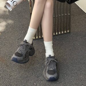 Cameido Fleece Warmth Dad Shoes For Women 2025 Winter Fleece Warmth Thick-Soled Casual Sports Shoes Cotton Shoes - Schuhe