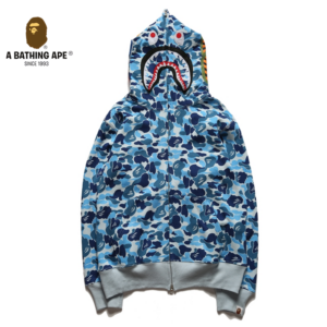A BATHING APE ABC CAMO High Quality Pure Cotton Version SHARK FULL ZIP HOODIE MENS AND WOMEN - Herrenbekleidung