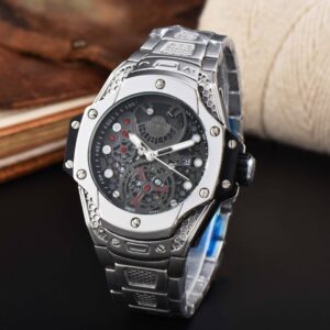 BIG BANG Solid Color Industrial Integrated Metallized Alloy Case Nical Gear Wind Dial Metal Strap Life Waterproof Men's - ...