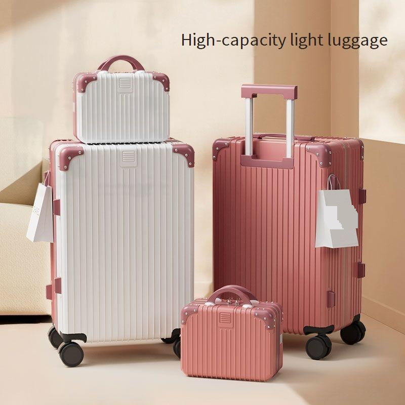 Luggage New Retro Suitcase For Women 24 Inch Trolley Case For Students Universal Wheel Password Box Mother Box 20 Inch Boa...