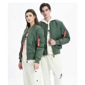 Men's Clothing Short Baseball Jacket White Duck Down Bomber Jacket With White Duck Down, Waterproof Windbreaker, Winter Pu...