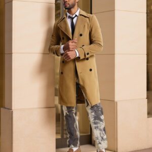 Men's Clothing Trench Coat – Double Breasted Overcoat (Slim Fit & Detachable Lining)​ - Herrenbekleidung | Technik & Gadgets
