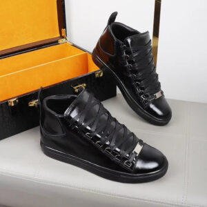 2023 New Fashionable Trendy For Students In Paris Business Leather High Top Casual Men's Shoes - Schuhe | Technik & Gadgets