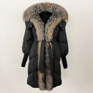 Women's Clothing Thick Warm Hooded Long Down Jacket - Damenbekleidung | Technik & Gadgets