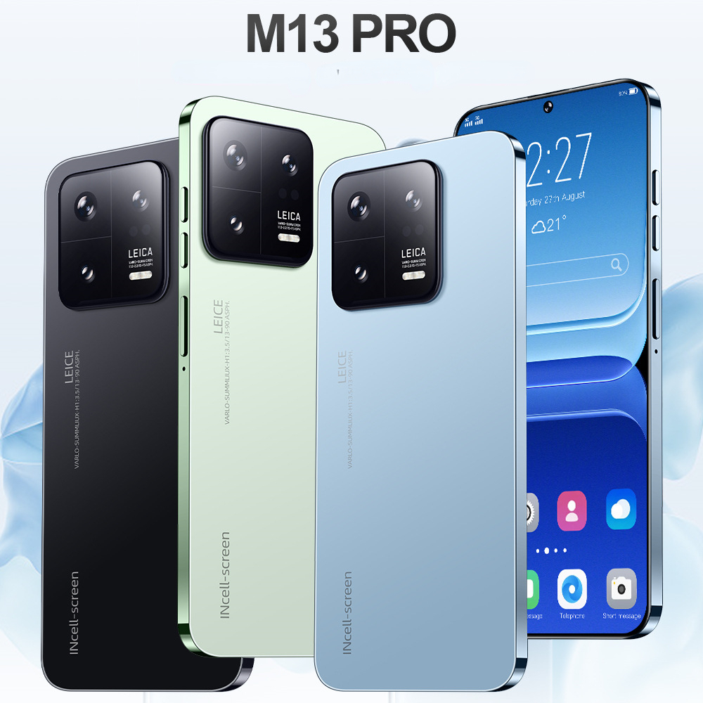 New M13 PRO Mobile Phone 6.8 inch 2GB +16GB Give 128GB Memory Card 540*960 Pixel Fingerprint Unlock Two SIM Cards And One ...