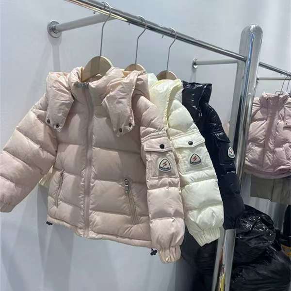 Boys Girls Waterproof Winter Puffer Jacket With Detachable Hood - Lightweight Warm Kids Down Coat For Cold Weather (Pink/...