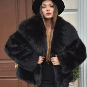 cross border fur coat women's large lapel fur jacket women's fluffy casual fox fur coat women's clothing - Damenbekleidung