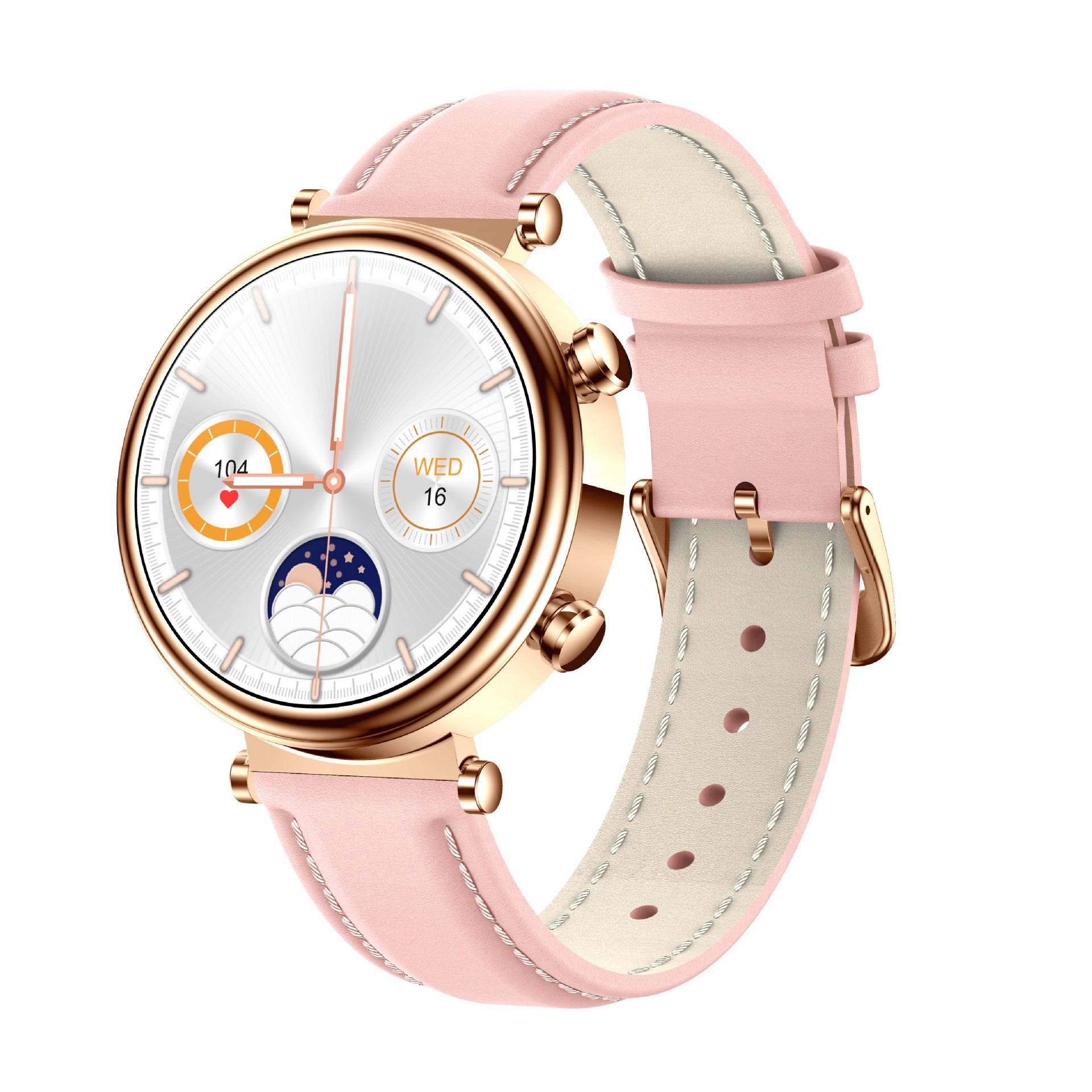 T86 Women's Smart Watch 1.27 High Definition Round Screen Bluetooth Call Heart Rate Sports Health Monitoring Waterproof - ...