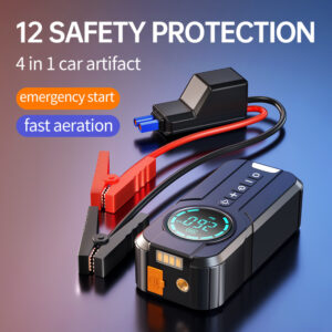 Car emergency start power 12V wireless mobile phone charging treasure inflatable rescue machine - Tragbare Audio