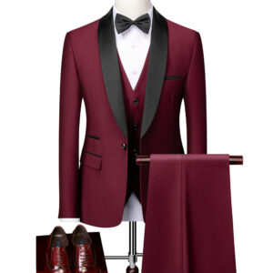 Men's Slim Fit Business Casual Suit... - Herrenbekleidung | Bekleidung