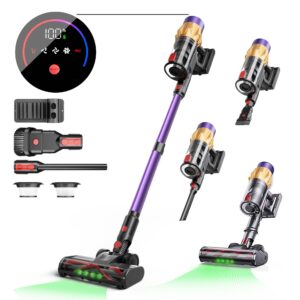 4-in-1 Handheld Vacuum Cleaner,Upright Cordless Vacuum Cleaner With LCD Screen, Suitable For Home, Car, Carpet, Pets, Hair...