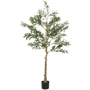 Künstlicher Olivenbaum 150 Cm, Mit 720 Blättern Und 40 Oliven, Im Stabilen Blumentopf - Waschen & Reinigen