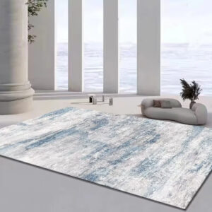Abstract Striped Polyester Rug – Modern Minimalist Living Room Carpet, Non-Slip Washable Runner For Bedroom & Dining (Mult...