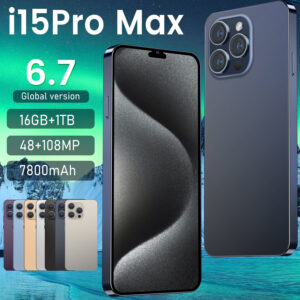 I15 Pro Max 16GB+1TB,Smartmobile I Phone Best Price 6.7" HD Screen 48MP+108MP Dual Card Android 5G Mobile Phones - Handys