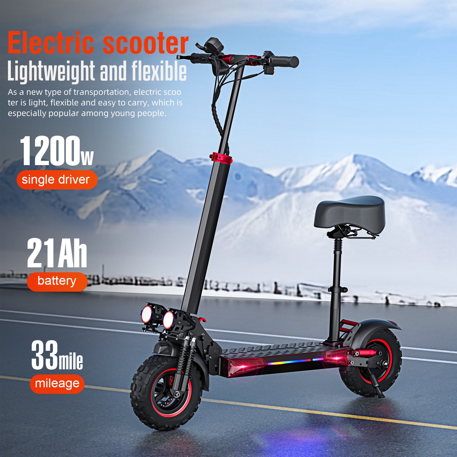 2025 J11MAX Foldable Electric Scooter For Adults Teens,Explosion-proof Tires,Dual Brake System,Lightweight APP Support E-s...