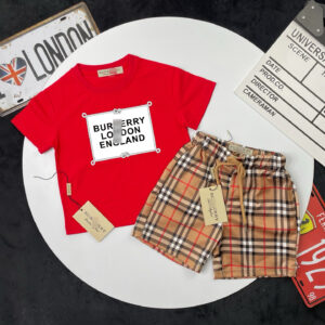 Boys Summer Suit, Light Luxury Printed T-shirt Suit, Short-sleeved Shorts, Boys And Girls Loose Two-piece Trendy Set - Kin...