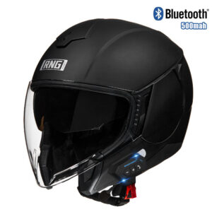 3C Certified Motorcycle Bluetooth Helmet - Lightweight ABS 3/4 Half Helmet For Men & Women, Multi-Color Options With UV-Pr...