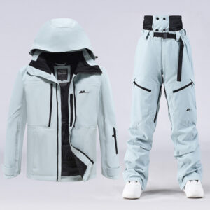 Ski suits for women and men, single board and double board skiing suits and pants for winter outdoor windproof, waterproof...
