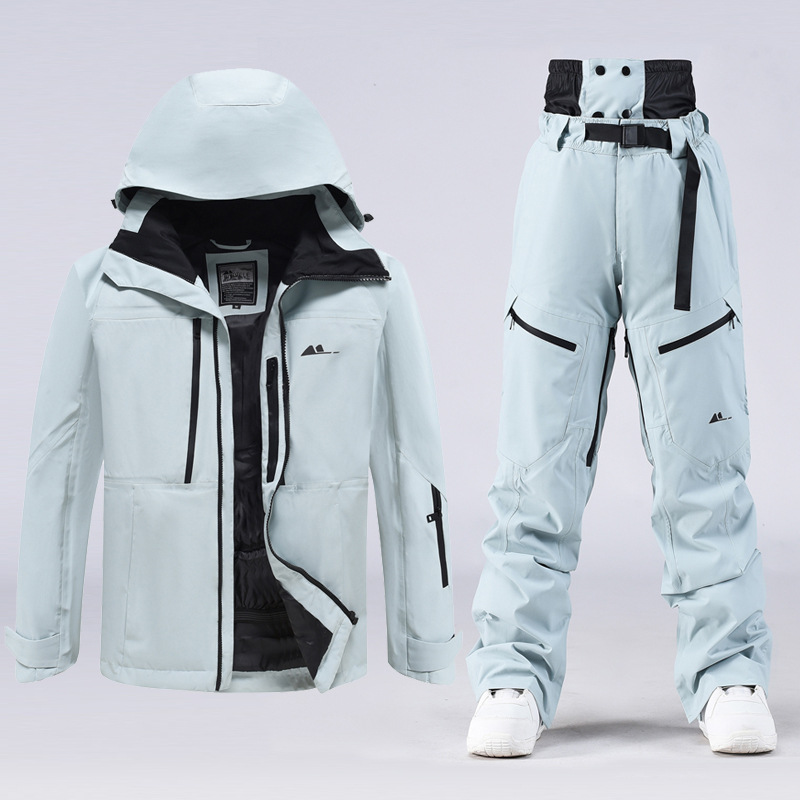 Ski suits for women and men, single board and double board skiing suits and pants for winter outdoor windproof, waterproof...