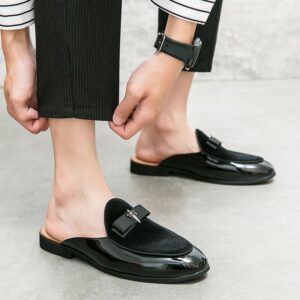 Italian Men S Slippers Men Casual Shoes Summer Suede Loafers Moccasins Outdoor Sandals Carefully Designer Brand - Schuhe