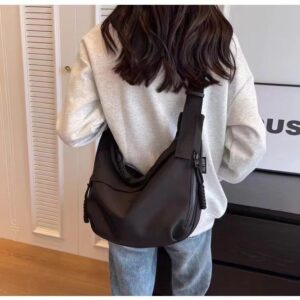 Cross-Border Women's Simple Fashion Dumpling Lightweight Large Capacity Crossbody Student Shoulder Versatile Gym Bag - Tas...