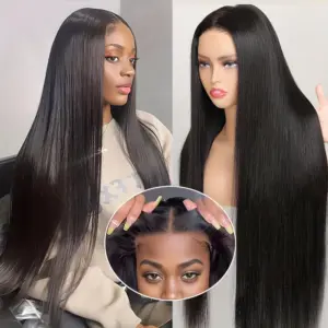 13x6 HD Lace Frontal Wig 5x5 HD Lace Closure Wig Human Hair Ready To Wear Straight 13x4 Lace Frontal Human Hair Wig - Hair...
