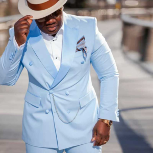 Men's Light Blue Suit Men's Suit Men's Groomsman Suit Two Piece Suit - Herrenbekleidung | Technik & Gadgets