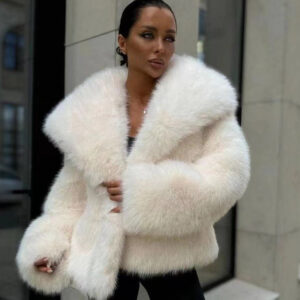 Women's Clothing Fur Coat Women's Large Lapel Fur Jacket Women's Fluffy Casual Fur Coat Women's Clothing - Damenbekleidung