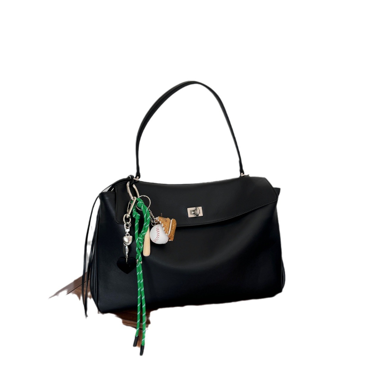 THE Rodeo tote bag, high-end lazy relaxed, minimalist and large capacity cowhide commuting handbag, crossbody shoulder bag...