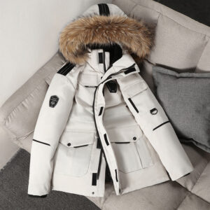 2024 New Down Suit Winter Outdoor And Women's Mid Length Running Men's Same Korean Version Couple Coat Trend - Herrenbekle...