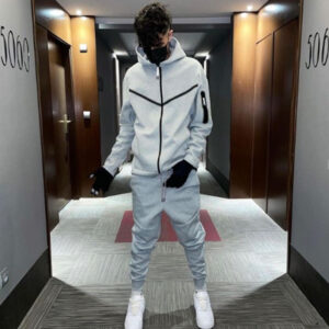 2023 Tracksuits Sports Suit Men's Hoodie Fashion Casual Sports Zipper Jacket Jacket Trousers Suitpant Sets Men New in - He...
