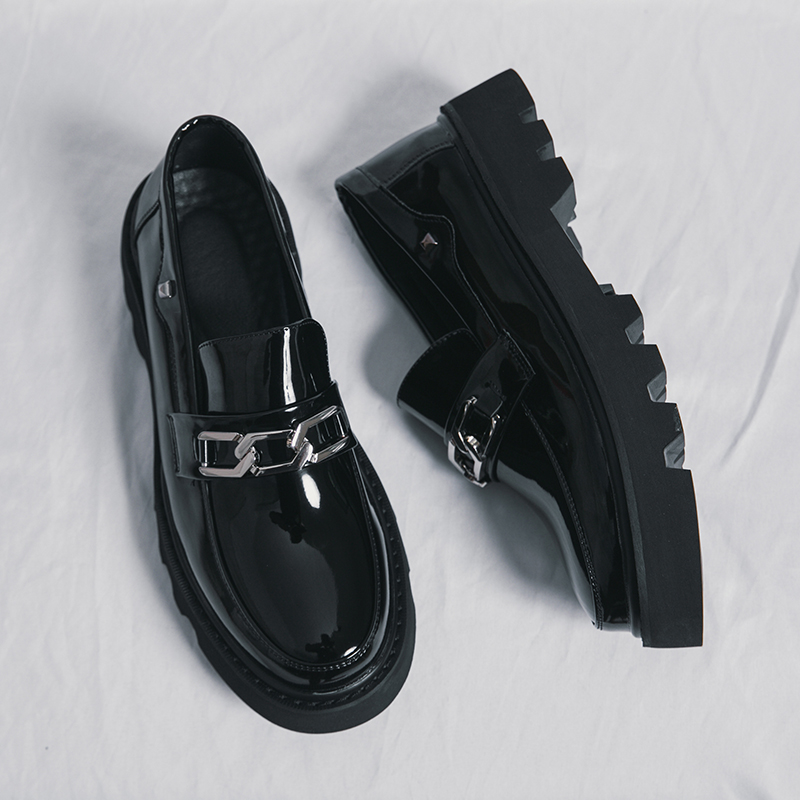 New Fashion Genuine Leather Tassel Business Casual Loafer Shoes For Men Black Business Formal Leather Shoes For Daily Offi...