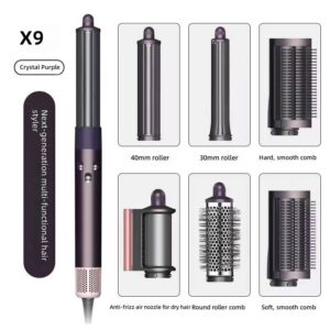 X9 6-in-1 Professional Hair Styler – Ionic Ceramic Curling Wand With Smart Temperature Control (1600W, 5 Colors)​ - Kochen